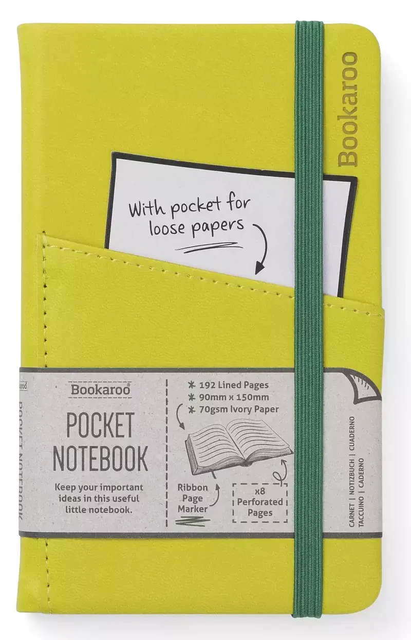 Notatnik a6 bookaroo journal pocket oliwkowy