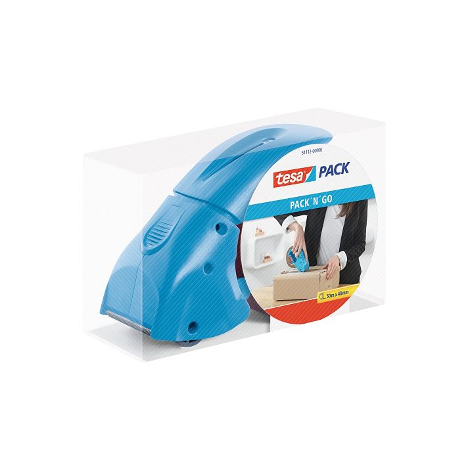 Dyspenser Tesa PACK' N' GO niebieski