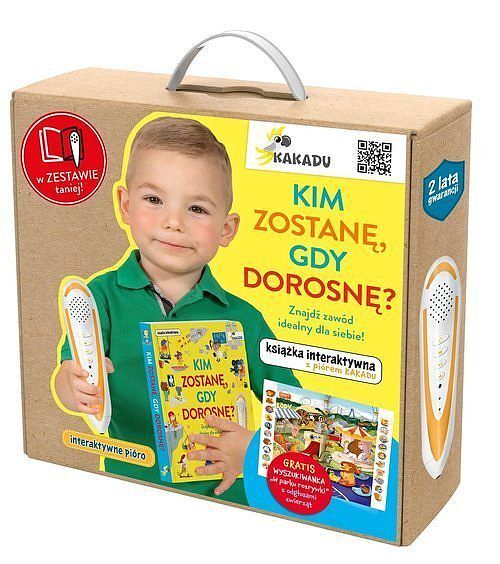 Mówiąca książka interaktywna "Kim zostanę, gdy dorosnę?" z piórem KAKADU