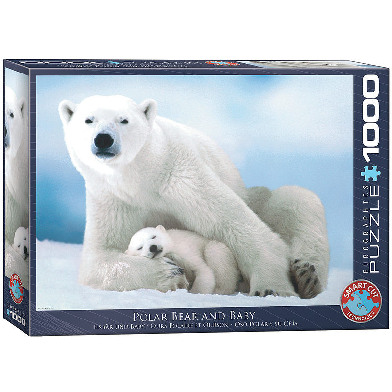 Puzzle 1000 niedźwiedź polarny i dziecko 6000-1198