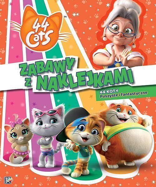 44 cats. Zabawy z naklejkami. 44 koty Puszyste i fantastyczne.
