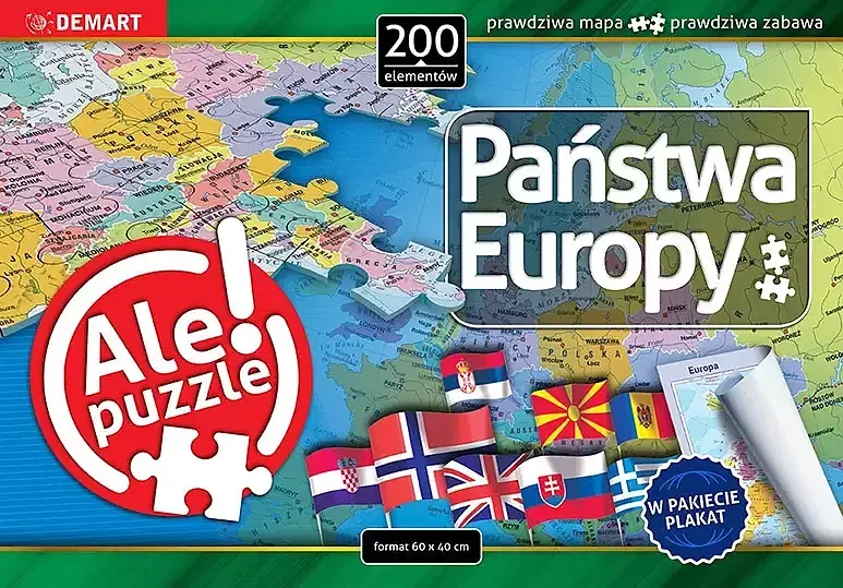 Puzzle 200 państwa europy