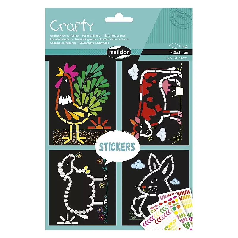 Zestaw kreatywny crafty zwierzęta gospodarskie
