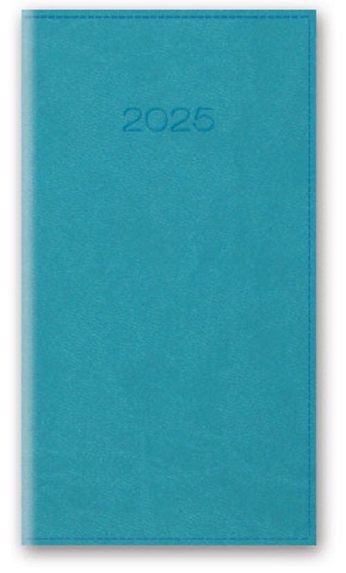 Kalendarz 2025 A6 tygodniowy vivella turkusowy