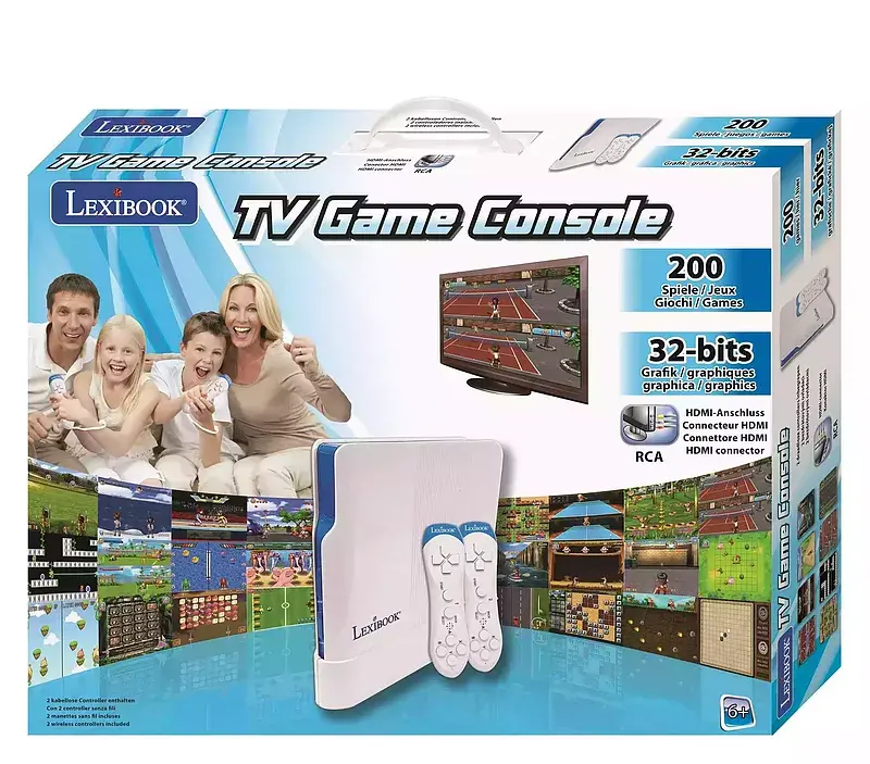 Bezprzewodowe kontrolery 2 szt hdmi tv console plug n play motion 2 bezprzewodowe kontrolery 200 gier jg7430