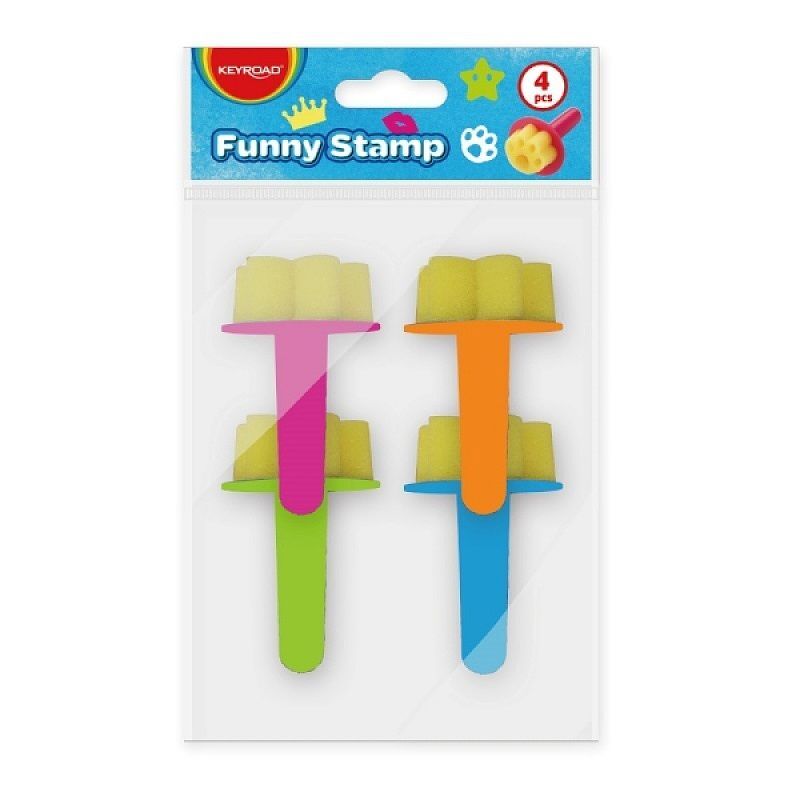 Stempel piankowy do malowania keyroad 4 szt