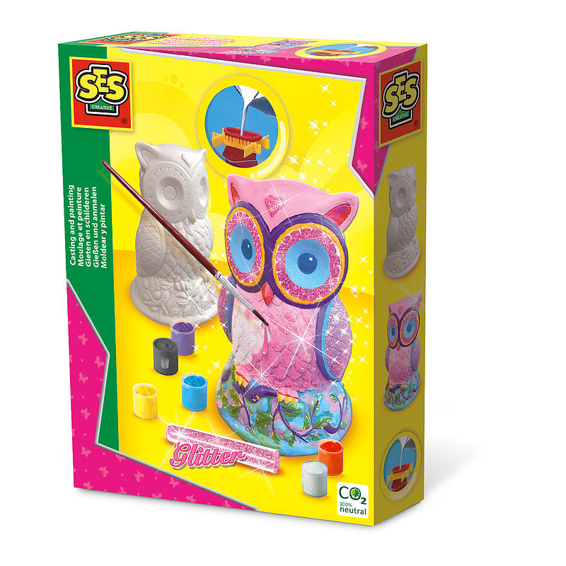 Odlew gipsowy 3d sowa