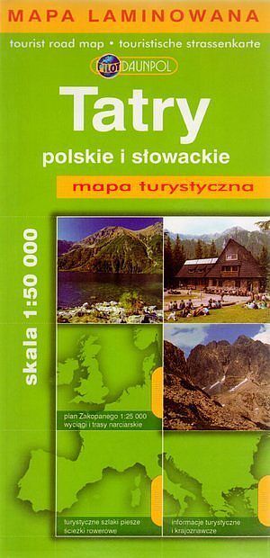 Tatry polskie i słowackie. Mapa turystyczna w skali 1:50 000