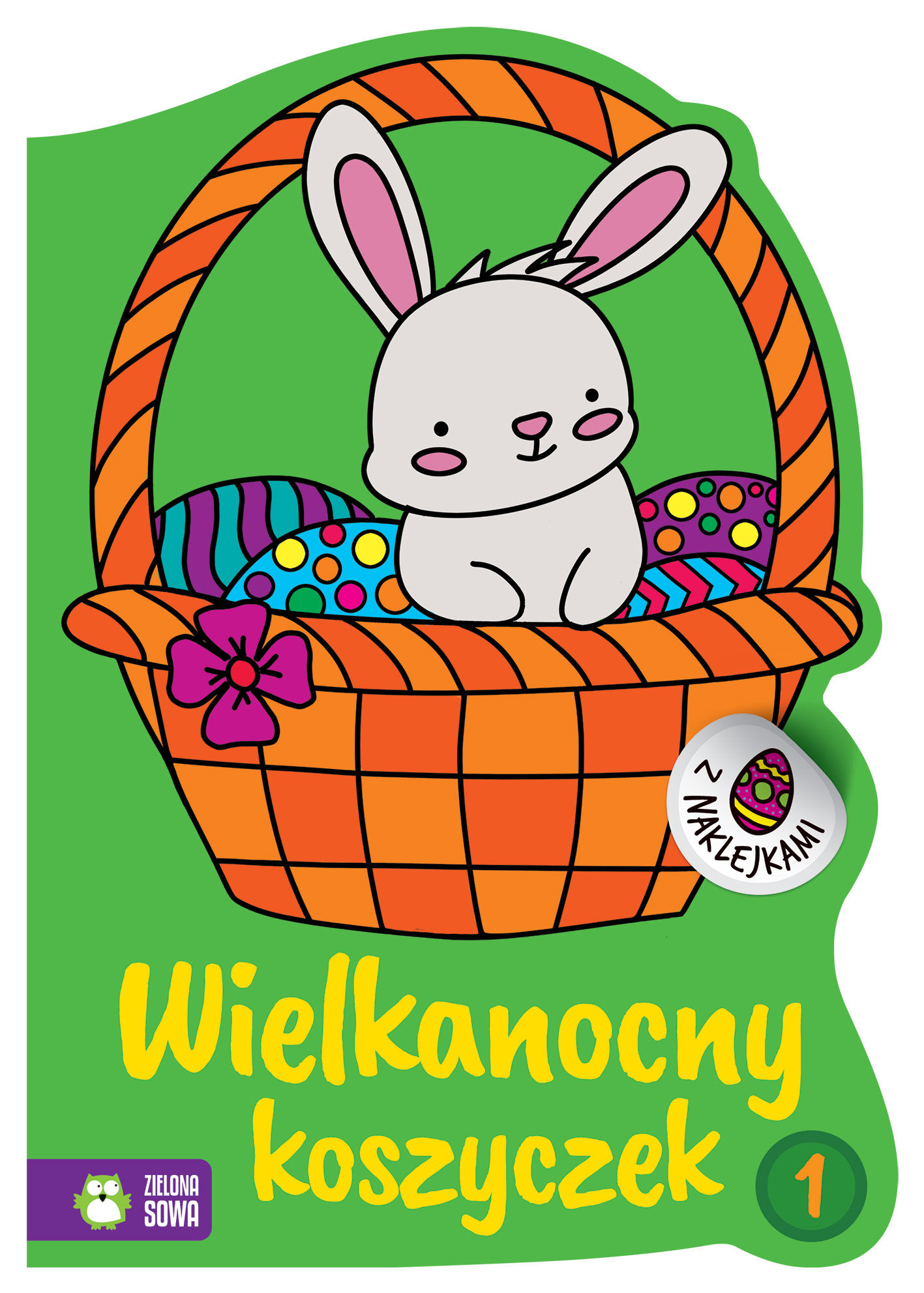 Wielkanocne kolorowanki. Wielkanocny koszyczek 1