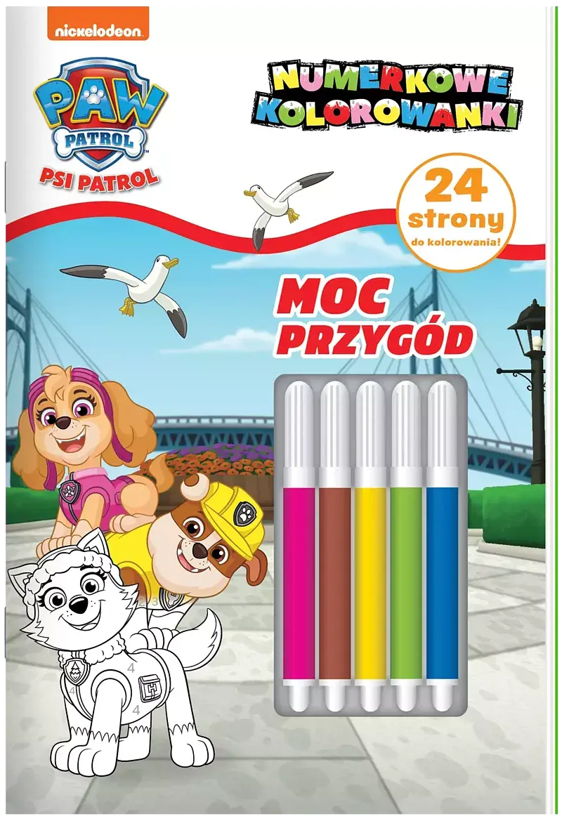 Psi Patrol. Numerkowe kolorowanki cz. 8 Moc przygód
