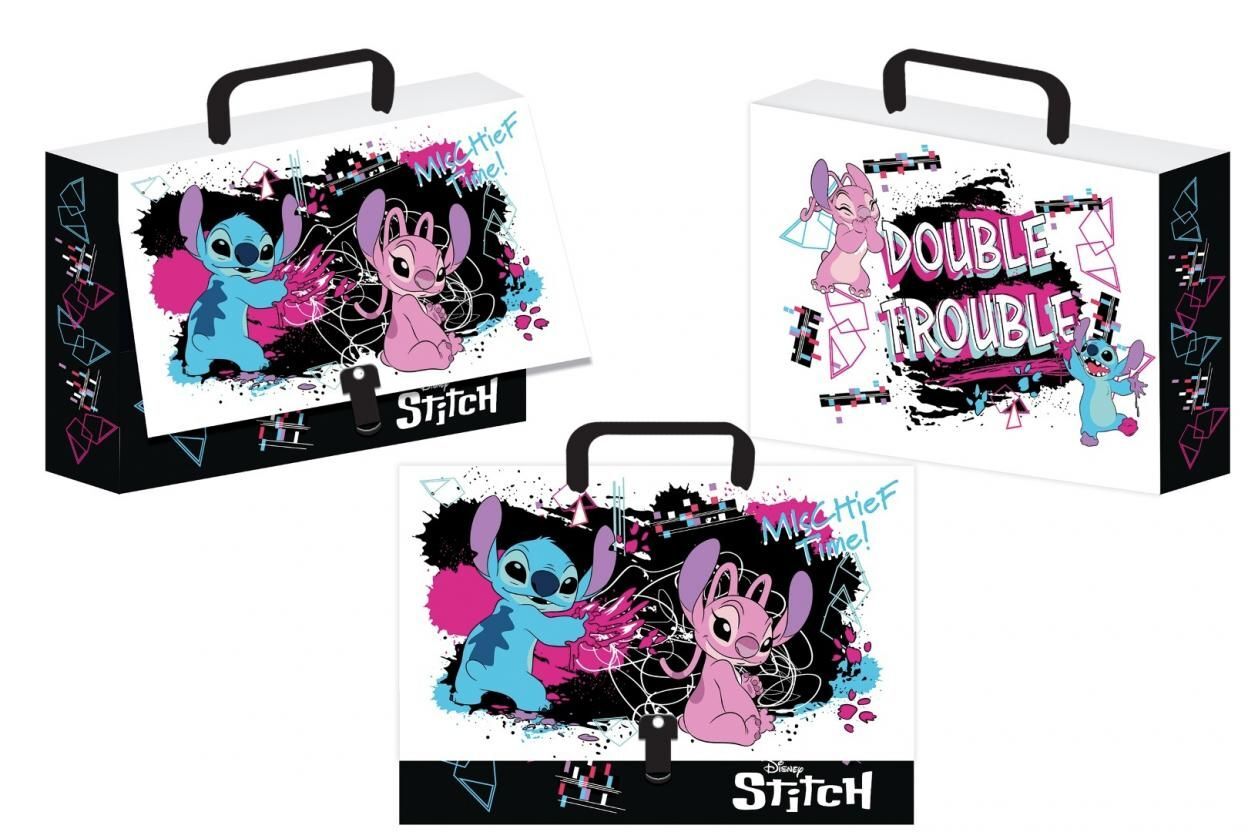 Teczka z rączką walizeczka Stitch black
