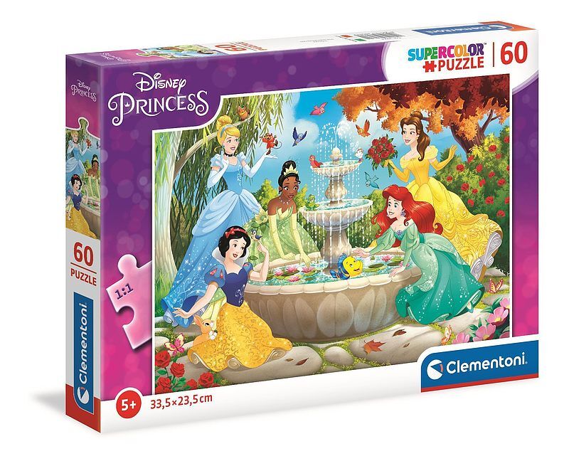 Puzzle 60 super color księżniczki 26064