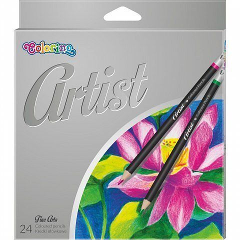 Kredki colorino artist ołówkowe okrągłe 24 kolory