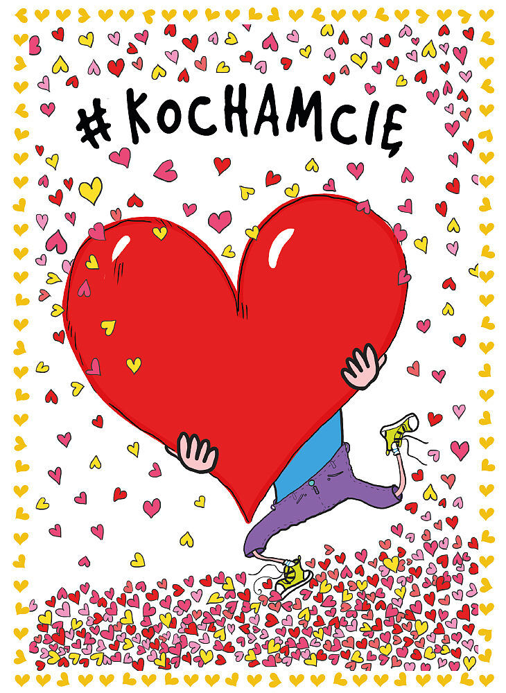 Karnet b6 walentynki kocham cię