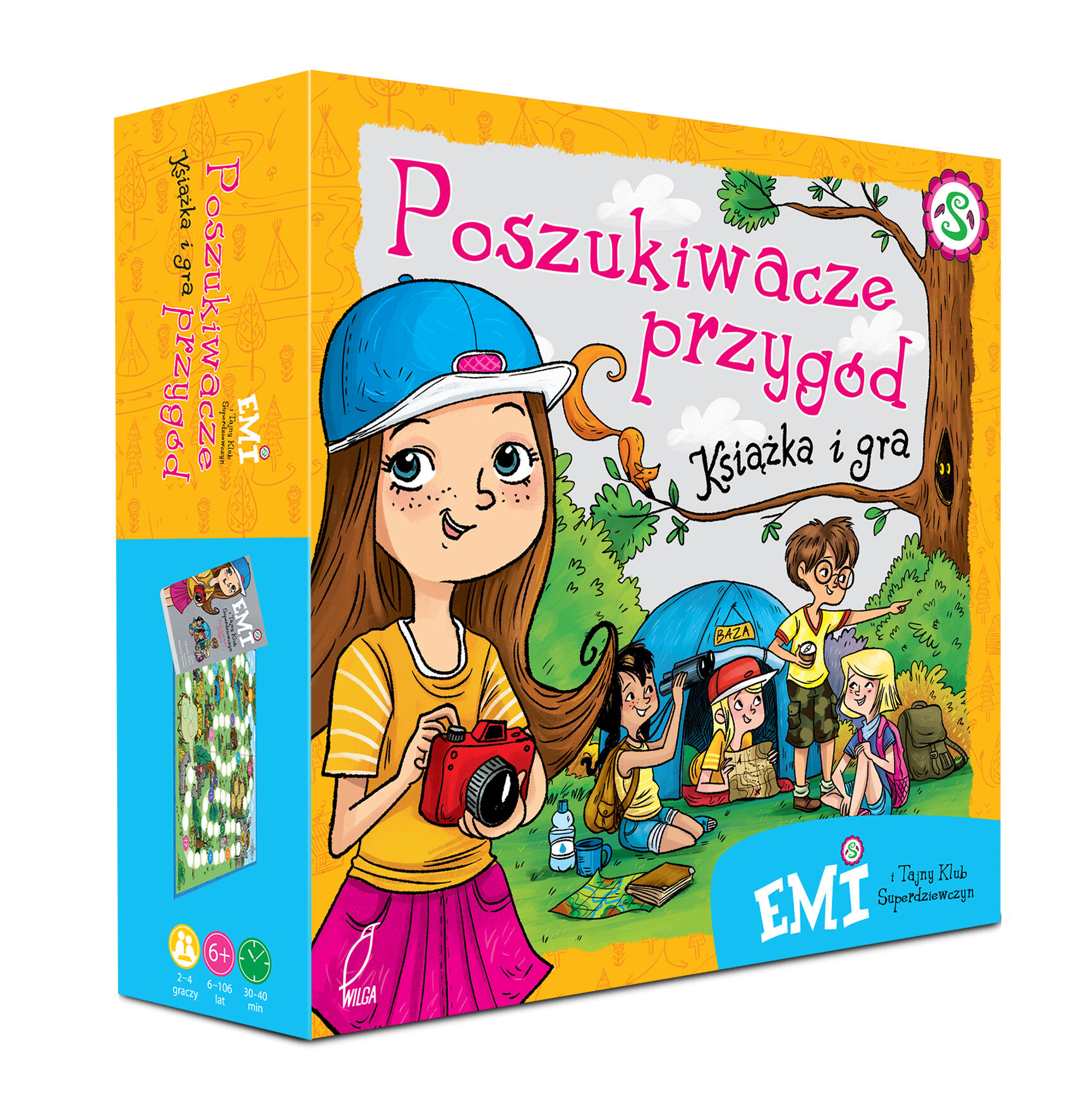 Poszukiwacze przygód książka i gra planszowa Emi i Tajny Klub Superdziewczyn