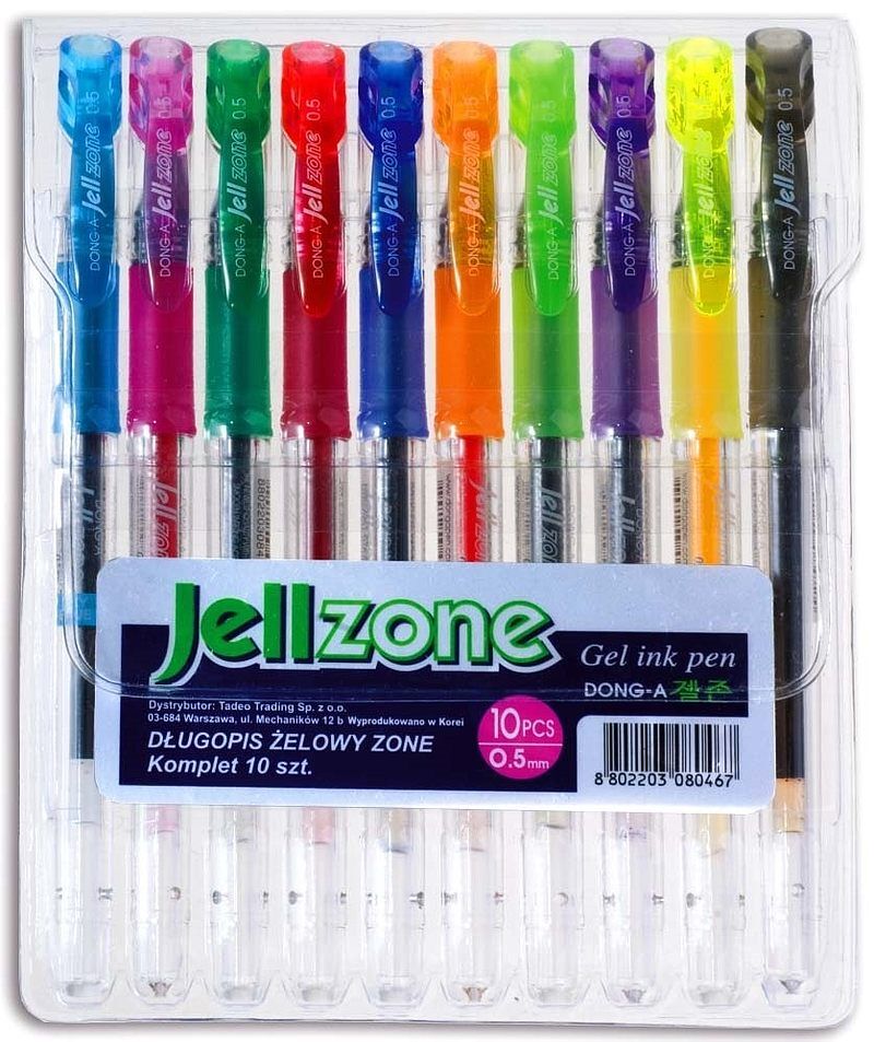 Długopis żelowy dong-a zone 10 kolorów
