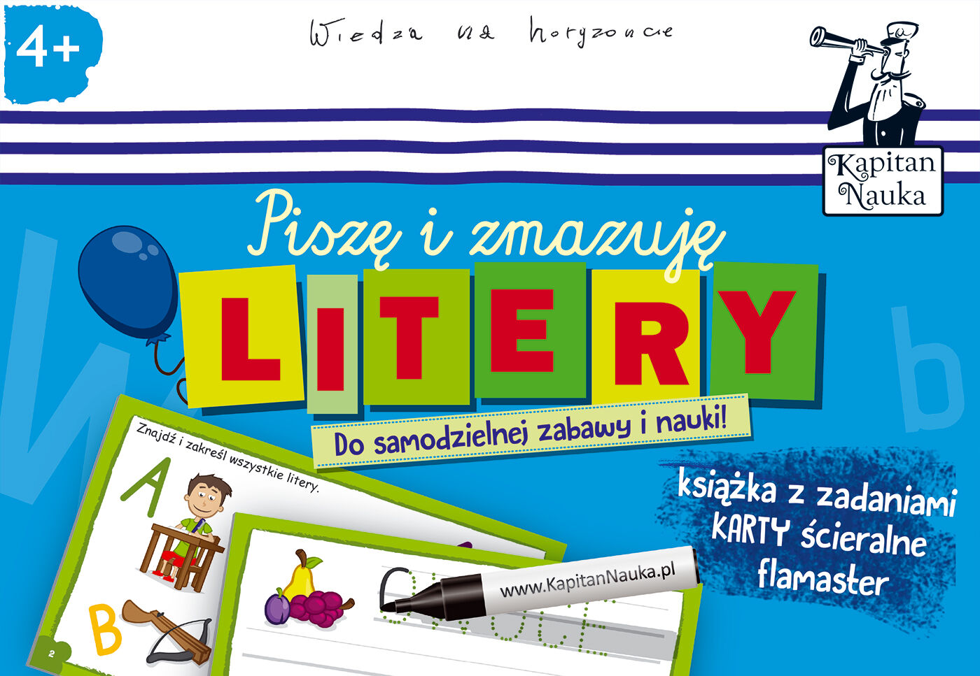 Kapitan Nauka Litery. Piszę i zmazuję