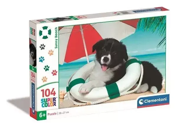 Puzzle 104 super kolor sunny beach 25767