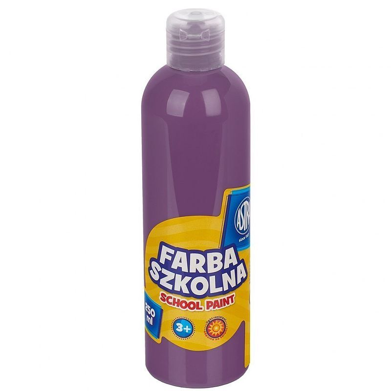 Farba szkolna naturalna tempera astra 250 ml śliwkowa