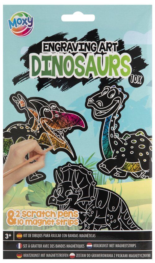Magnesy do zdrapywania Dino