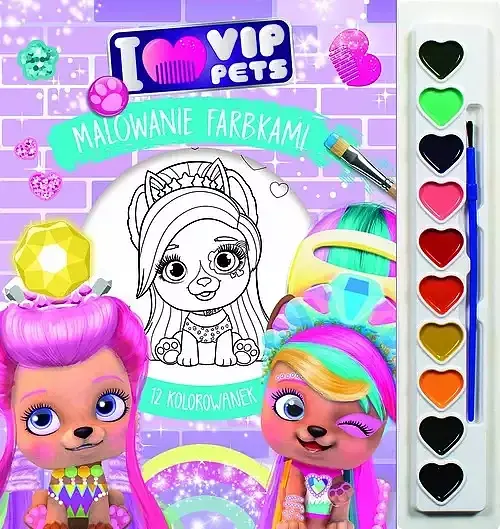 Malowanie farbkami. I love VIP Pets