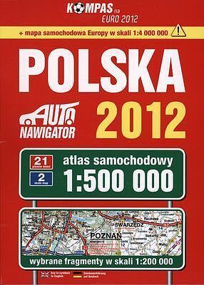 Polska 2012 atlas samochodowy 1:500 000