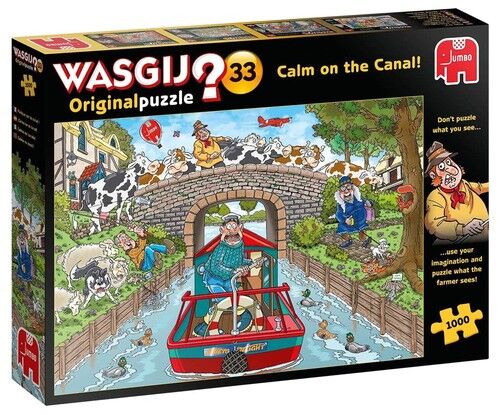 Puzzle 1000 Wasgij Original 33 Spokojny rejs po kanale