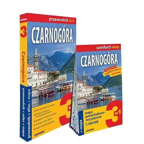 Czarnogóra 3w1 przewodnik + atlas + mapa