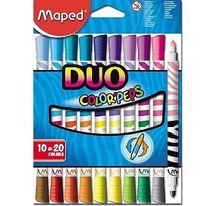 Flamastry dwustronne COLORPEPS 10 sztuk = 20 kolorów