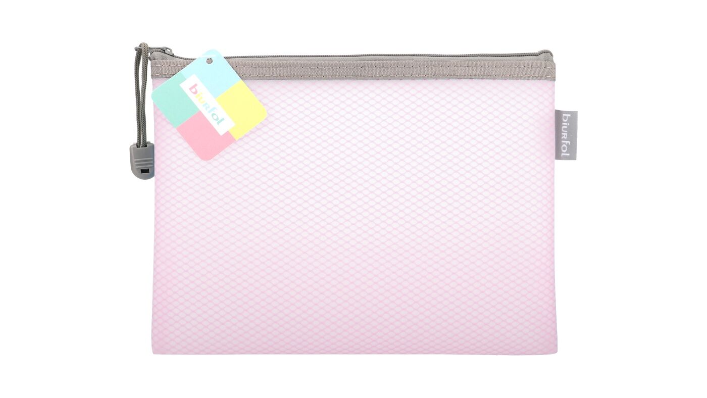 Saszetka na zamek A5 Eva pastel różowy