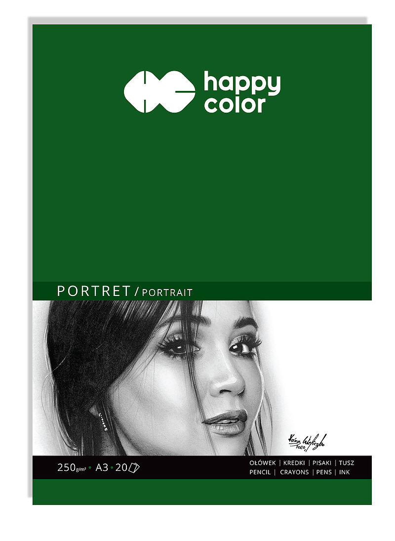 Blok portret a3 20 ark. 250g. Happy color