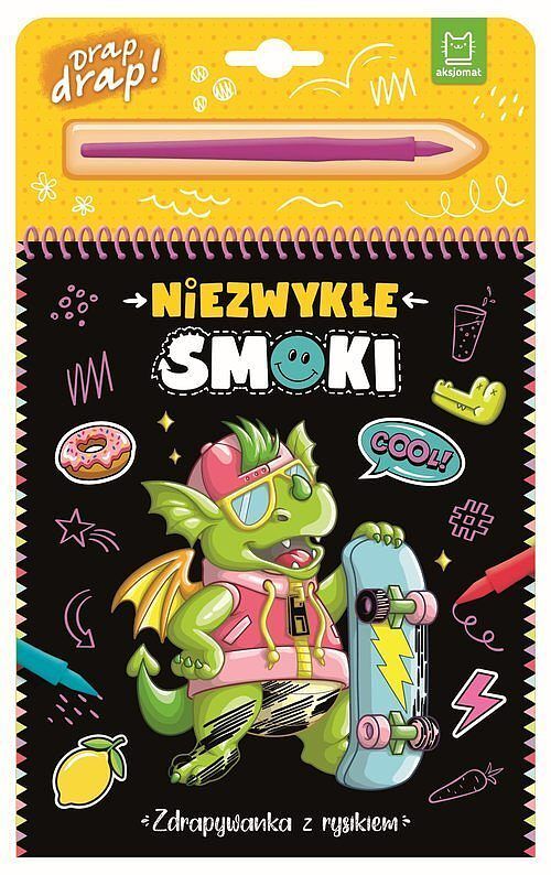 Niezwykłe smoki. Zdrapywanka z rysikiem