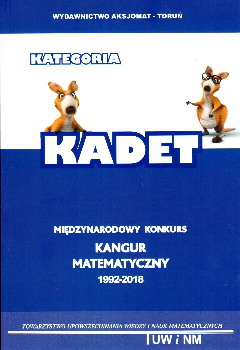 Kangur3 matematyka z wesołym kangurem poziom kadet 2018