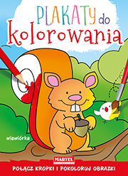 Wiewiórka plakaty do kolorowania