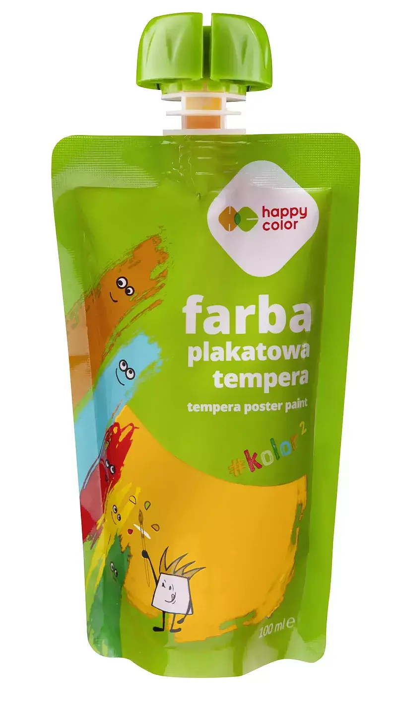 Farba plakatowa tempera 100 ml złoty happy color