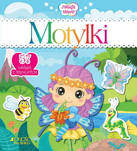Motylki naklejki iskierki