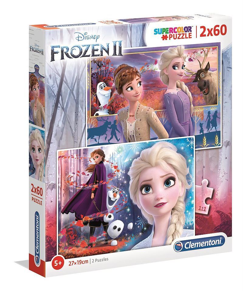 Puzzle 2x60 super kolor frozen 2 21609