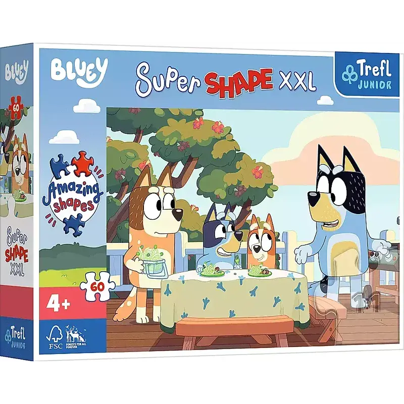 Puzzle 60 xxl super shape bluey i przyjaciele 50040