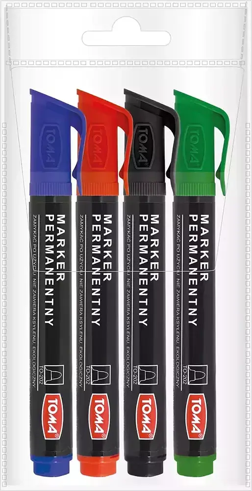 Marker permanentny 4 kolory
