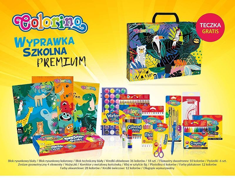 Wyprawka szkolna colorino kids premium