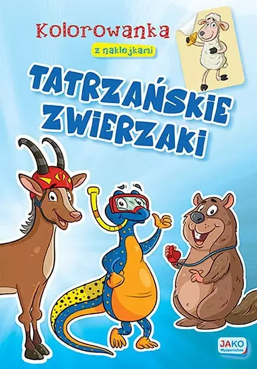 Kolorowanka z naklejkami tatrzańskie zwierzaki