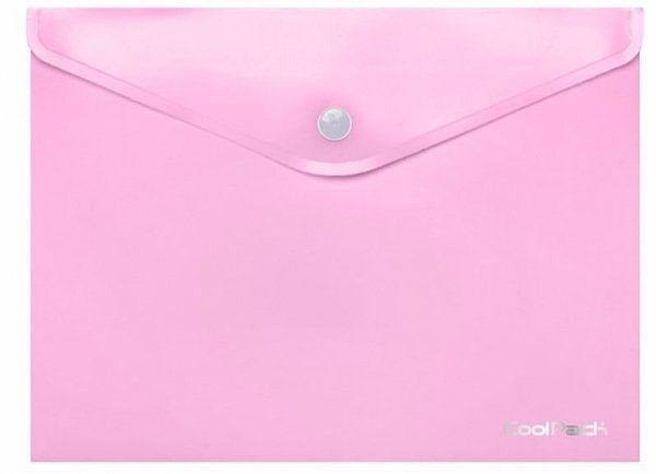 Koperta na dokumenty a4 na zatrzask coolpack pastel różowa