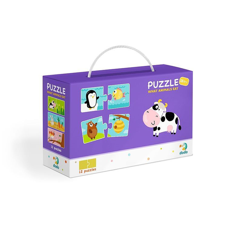 Puzzle duo co jedzą zwierzęta dop300118