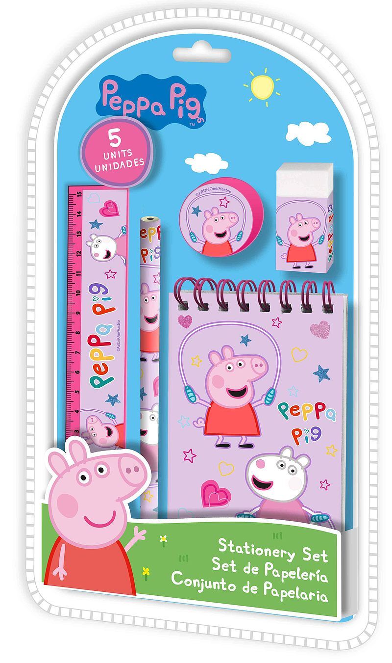 Zestaw piśmienniczy peppa pig 5 elementów pp17109