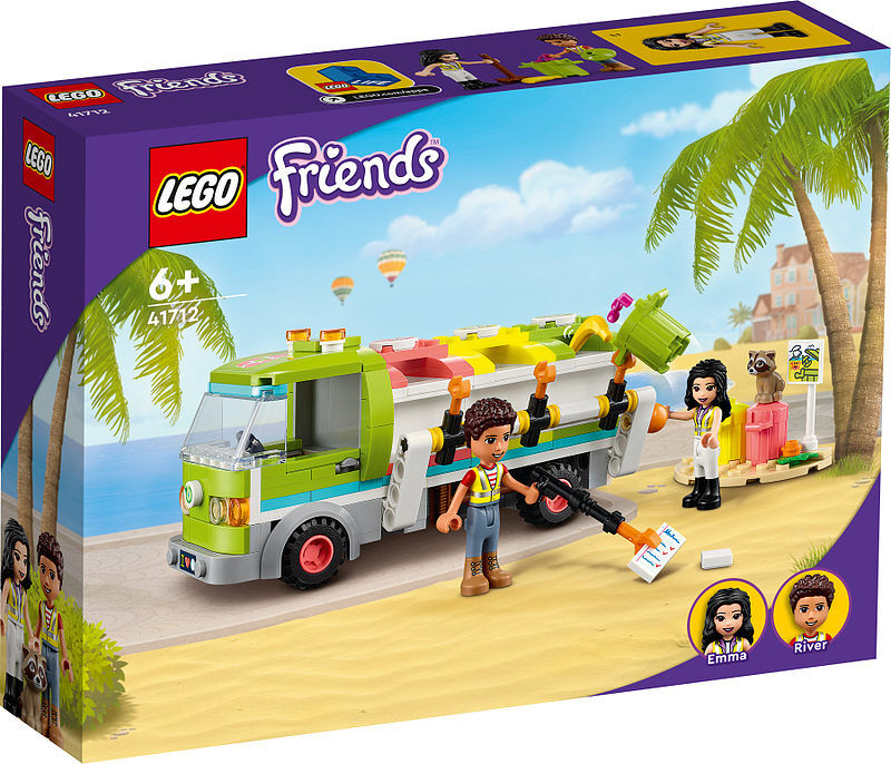 Lego friends ciężarówka recyklingowa 41712