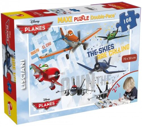 Planes Puzzle dwustronne maxi 2 in 1