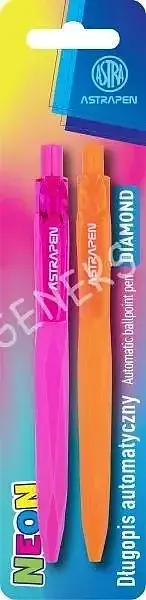 Długopis automatyczny astrapen diamond neon 2 szt
