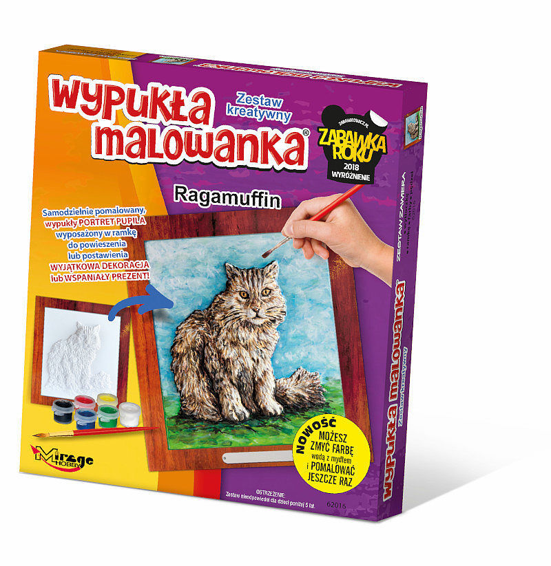 Wypukła malowanka koty ragamuffin 62016