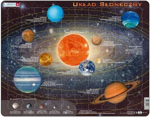 Układanka Układ Słoneczny 70 elementów