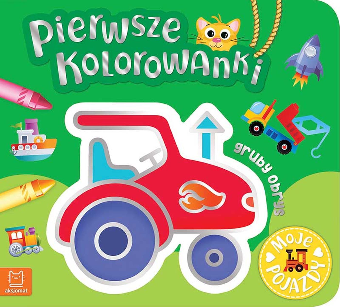Pierwsze kolorowanki. Moje pojazdy. Gruby obrys